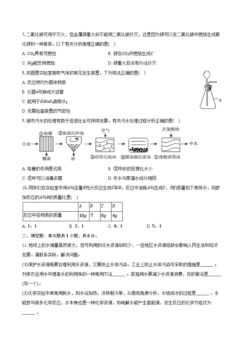 2025-2026学年山西省运城市九年级(上)期中化学试卷(含答案)第2页
