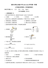 福建省福州市秀山初级中学九年级下学期3月月考化学试卷(原卷版)-A4