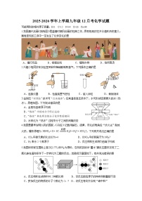 东西湖区2025-2026学年上学期12月考九年级化学试卷（word版含标答）