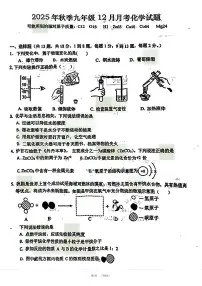 2026届黄冈部分学校九年级十二月联考化学试题（附参考答案）