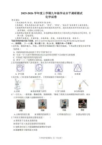 黑龙江省哈尔滨市道外区2025-2026学年九年级上学期期末考试化学试卷