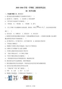 _山东省德州市齐河县三校2025-2026学年八年级上学期第二次阶段性总结化学试题(月考)