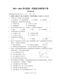 江苏省南京市联合体2025-2026学年九年级上学期期末化学练习卷