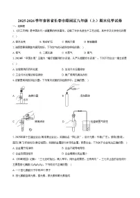 2025-2026学年吉林省长春市绿园区九年级（上）期末化学试卷（含答案）