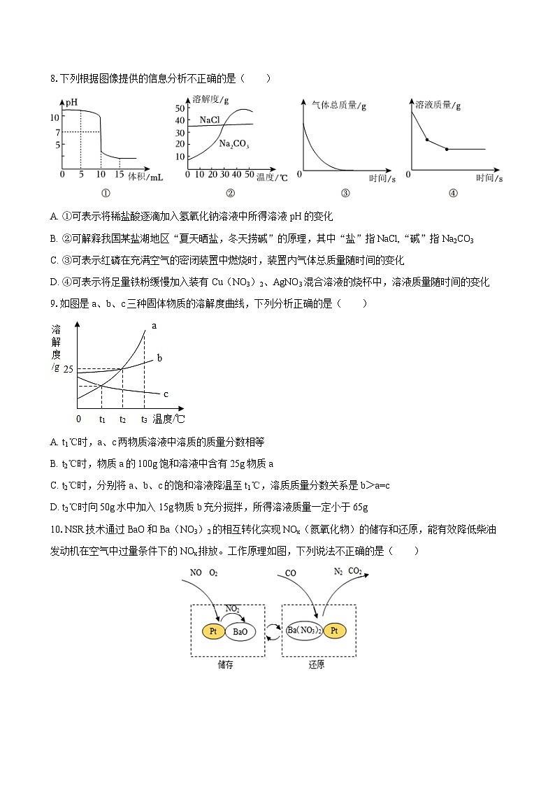 2025-2026学年黑龙江省大庆市肇州中学九年级(上)期末化学试卷(五四学制)-自定义类型第3页