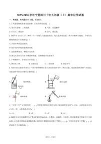 2025-2026学年宁夏银川十中九年级(上)期末化学试卷(含答案)