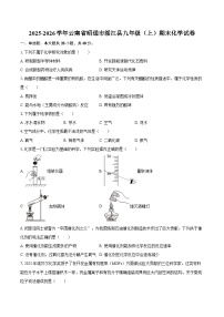 2025-2026学年云南省昭通市绥江县九年级（上）期末化学试卷-自定义类型