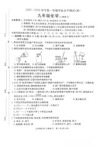 河北省张家口市张北县2025-2026学年九年级上学期期末测试化学试卷（四）