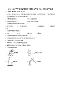 2025-2026学年四川省绵阳市平武县九年级(上)期末化学试卷-自定义类型
