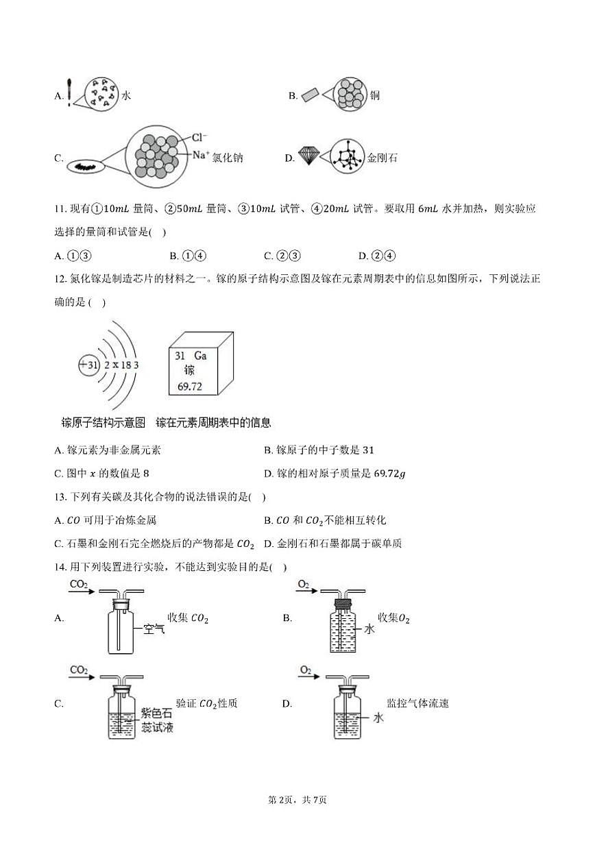 2025-2026学年湖南省株洲市醴陵市九年级(上)期末化学试卷(含答案)第2页