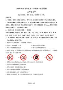 2026年济南市槐荫区初三化学上学期期末考试试卷(无答案)