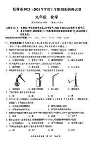 广西桂林市2025～2026学年九年级上学期期末调研化学试卷