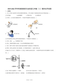 2025-2026学年河南省洛阳市宜阳县九年级（上）期末化学试卷（含答案）