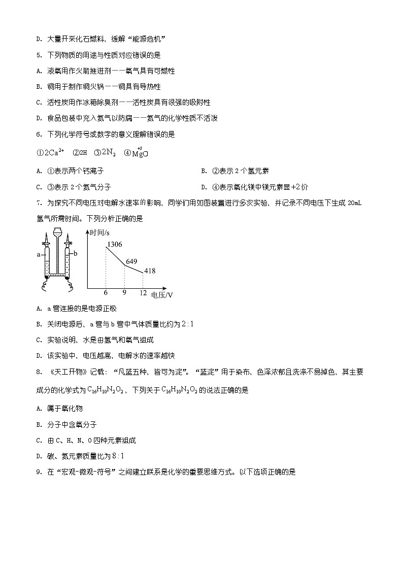 四川省宜宾市长宁县2025-2026学年九年级上学期1月期末考试化学试题(有解析)第2页