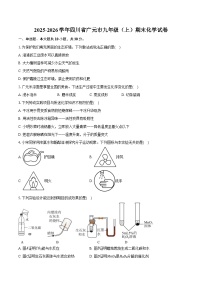 2025-2026学年四川省广元市九年级（上）期末化学试卷（含答案）