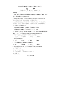 2025年广东省清远市清城区中考一模化学试题-A4