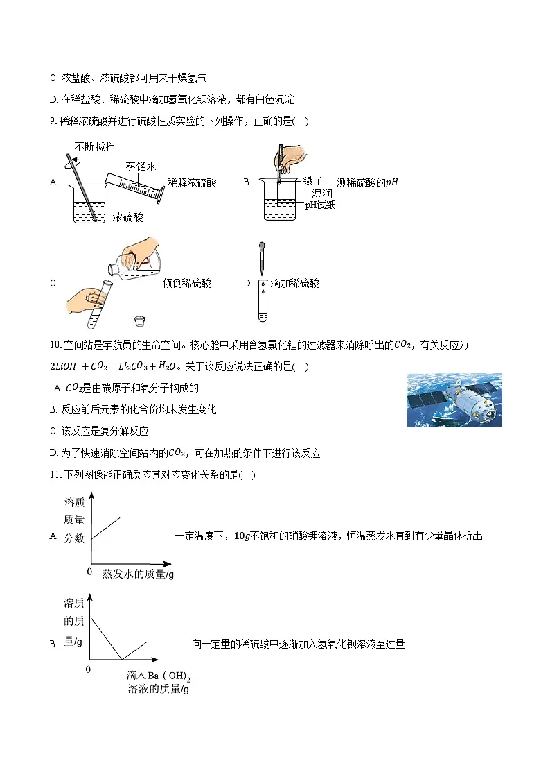 2025年中考化学第一轮复习专题10---常见的酸、碱、盐(江西专用)练习题 (含答案+解析)第2页