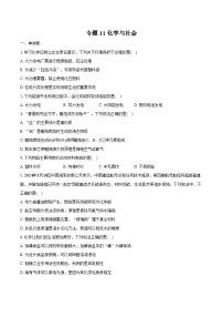2025年中考化学第一轮复习专题11---化学与社会-(江西专用)练习题 (含答案+解析)