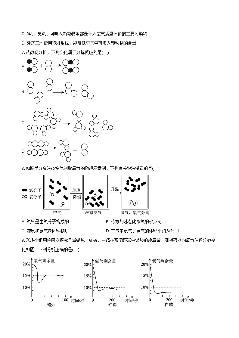 2025-2026学年山东省潍坊市诸城市八年级(上)期末化学试卷(含答案)第2页
