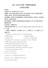 山东省济宁市邹城市2025-2026学年九年级上学期期末监测化学试题（试卷+解析）