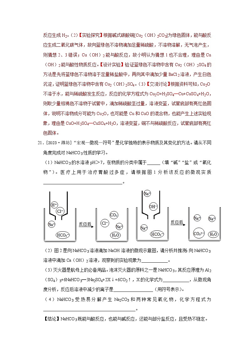 2023年全国各地中考化学真题分类精选37科学探究题(含项目式探究题、数字化科学探究题)(解析版)第3页