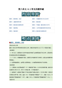 初中化学科粤版（2024）九年级下册（2024）常见的酸和碱精品导学案