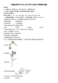 2025-2026学年河南省邓州市九年级上学期期末化学试卷（学生版）