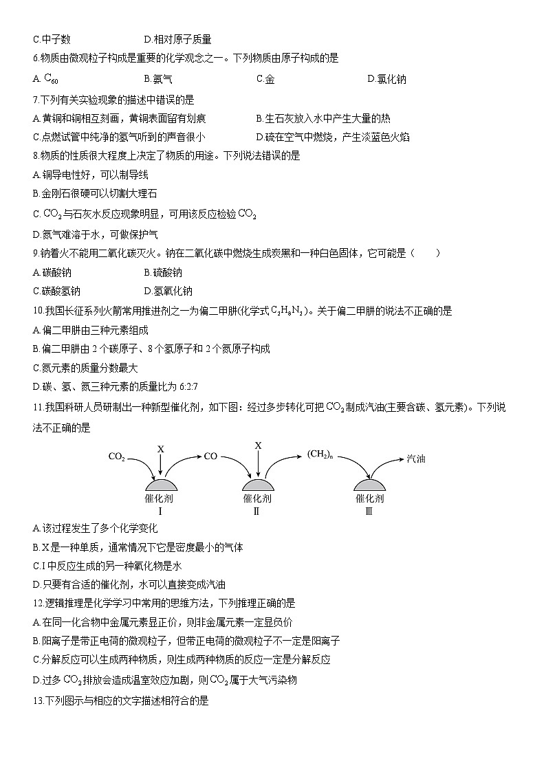 2025-2026学年河南省邓州市九年级上学期期末化学试卷(学生版)第2页