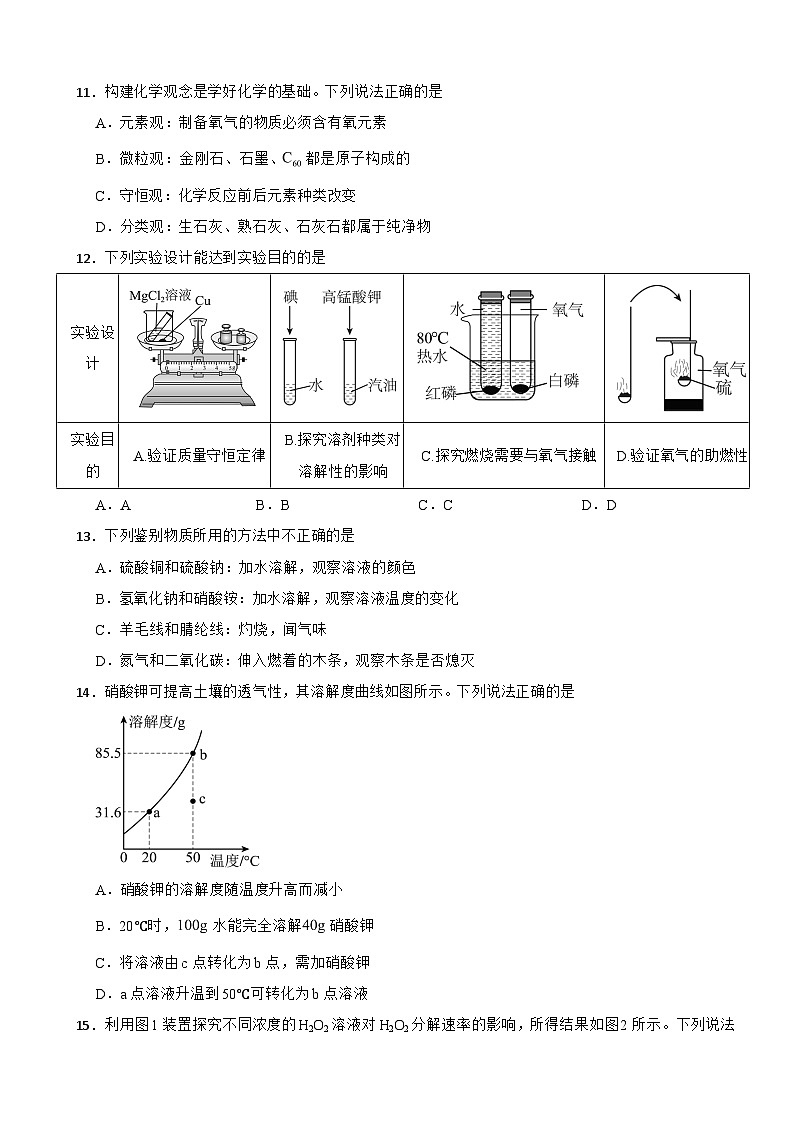 广东省汕头市2026年中考三模化学试题附答案第3页