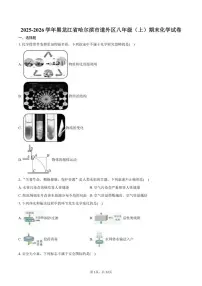 2025-2026学年黑龙江省哈尔滨市道外区八年级（上）期末化学试卷（含答案）