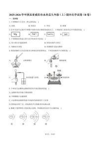 2025-2026学年陕西省咸阳市永寿县九年级（上）期末化学试卷（B卷）（含答案）