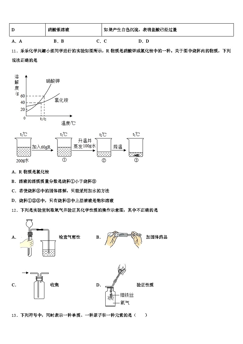 吉林省长春市2026年中考化学四模试卷(含答案解析)第3页