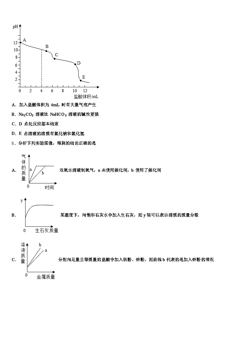 蚌埠市2026年中考三模化学试题(含答案解析)第2页