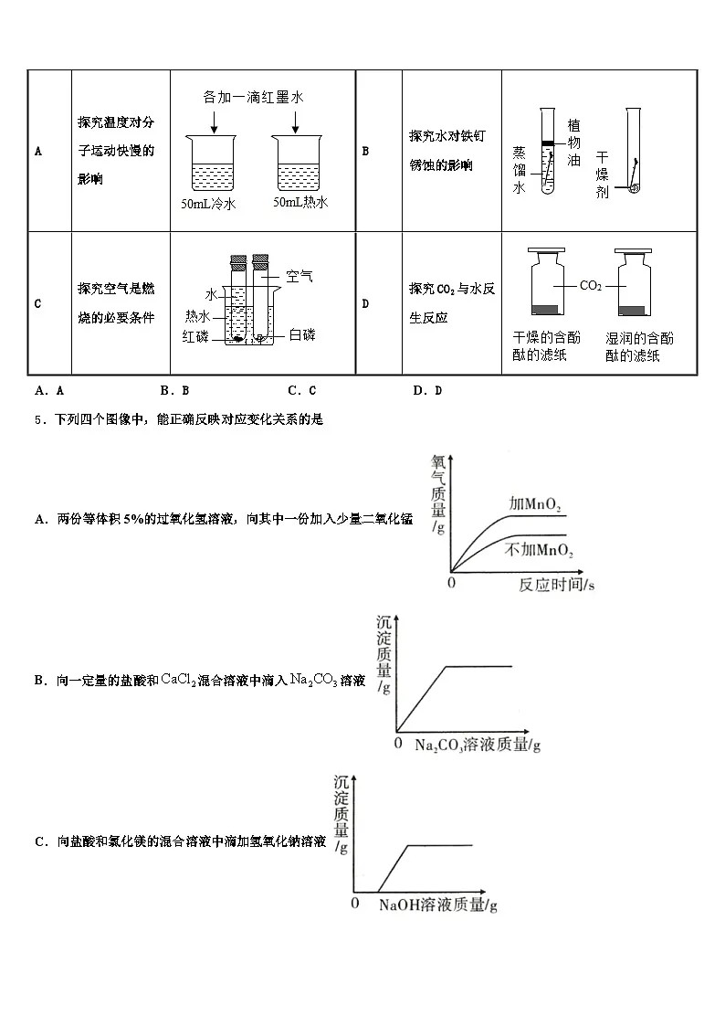 2026年黑龙江省牡丹江市中考四模化学试题(含答案解析)第2页