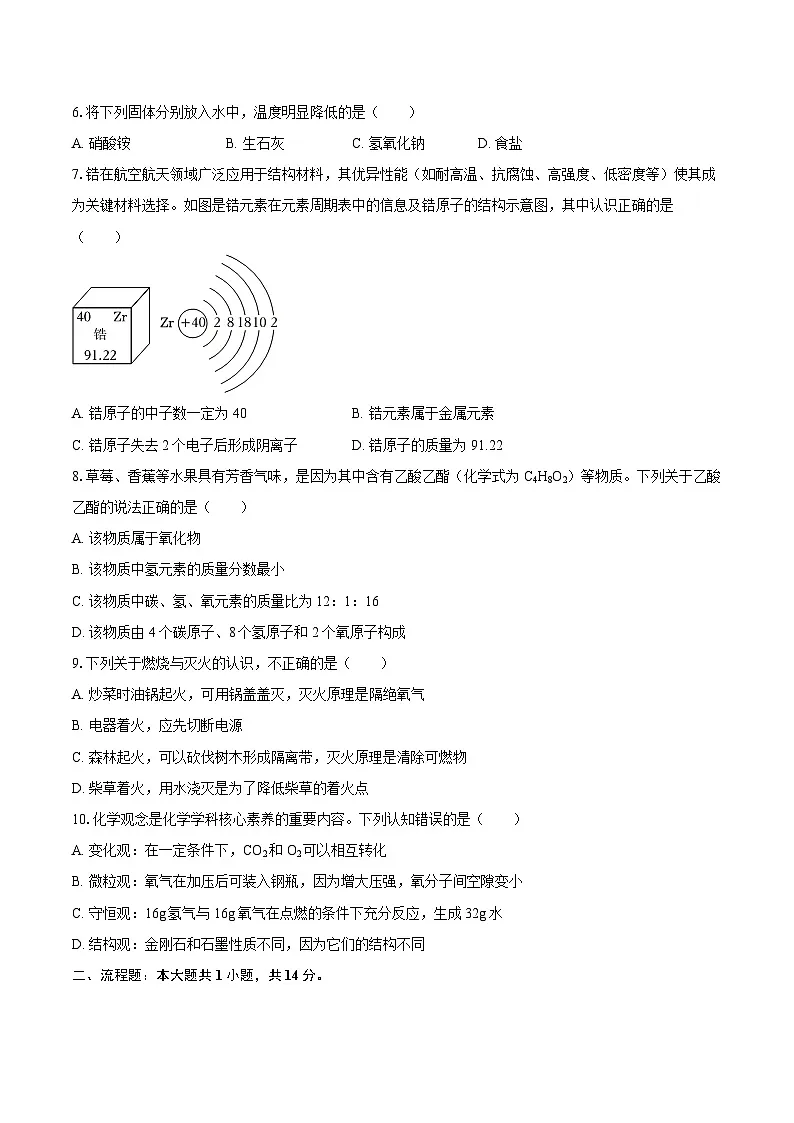 2025-2026学年辽宁省沈阳市虹桥中学教育集团九年级(下)段考化学试卷-自定义类型第2页