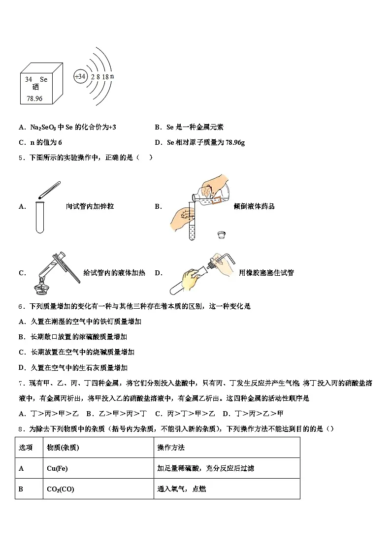 贵州省黔西南布依族苗族自治州2026年中考三模化学试题(含答案解析)第2页
