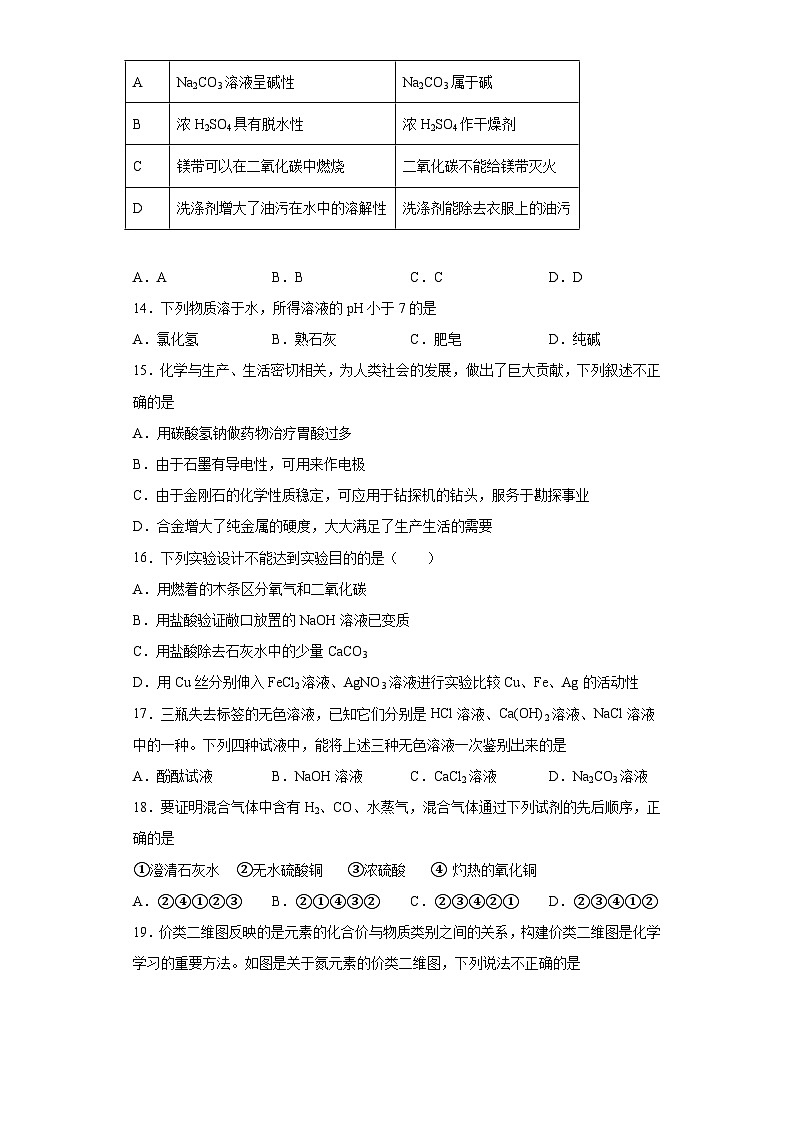 中考化学一轮复习专项巩固练习 常见的盐专练汇总(一)(含答案解析)第3页