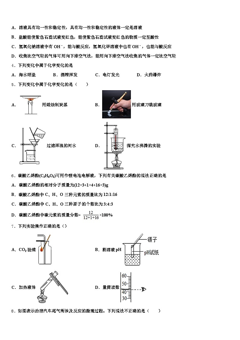 湖南省常德市2026年中考化学模试卷(含答案解析)第2页