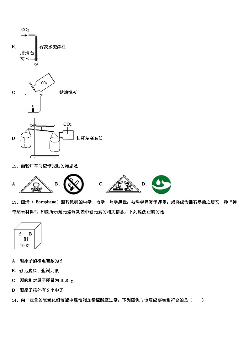 安阳市2026年中考化学模拟精编试卷(含答案解析)第3页