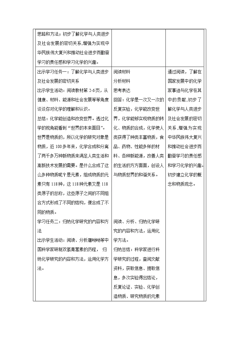 1.1身边的化学-教学设计—2025—2026学年九年级上册《化学》科粤出版社第2页