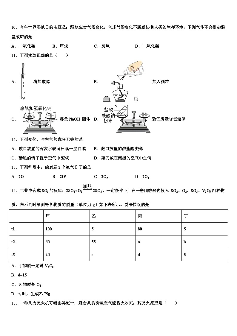 2026年益阳市中考化学模试卷(含答案解析)第3页