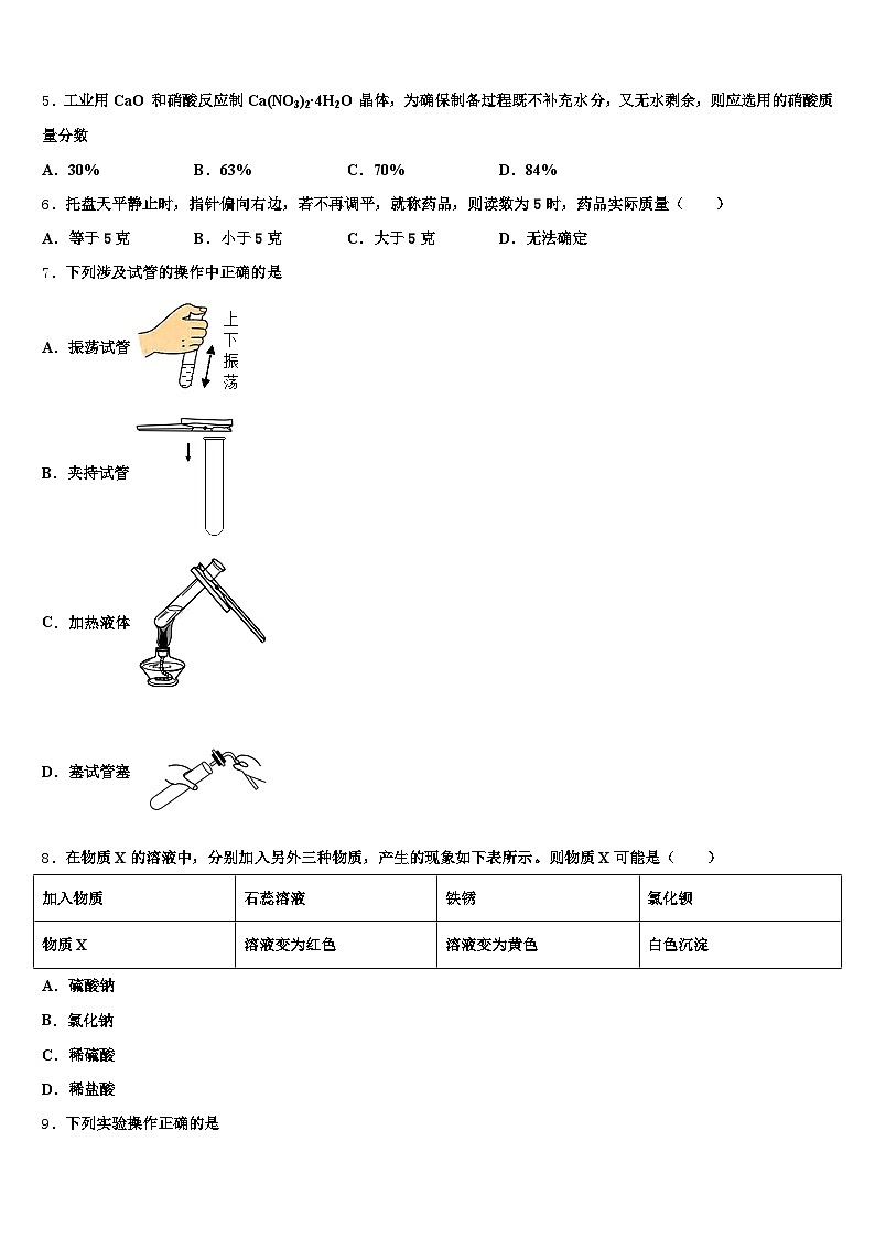 郑州市2026年中考二模化学试题(含答案解析)第2页