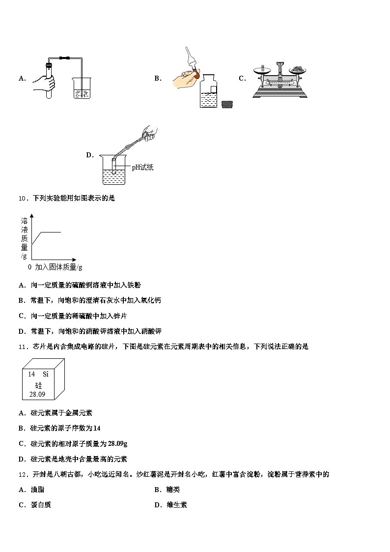 郑州市2026年中考二模化学试题(含答案解析)第3页