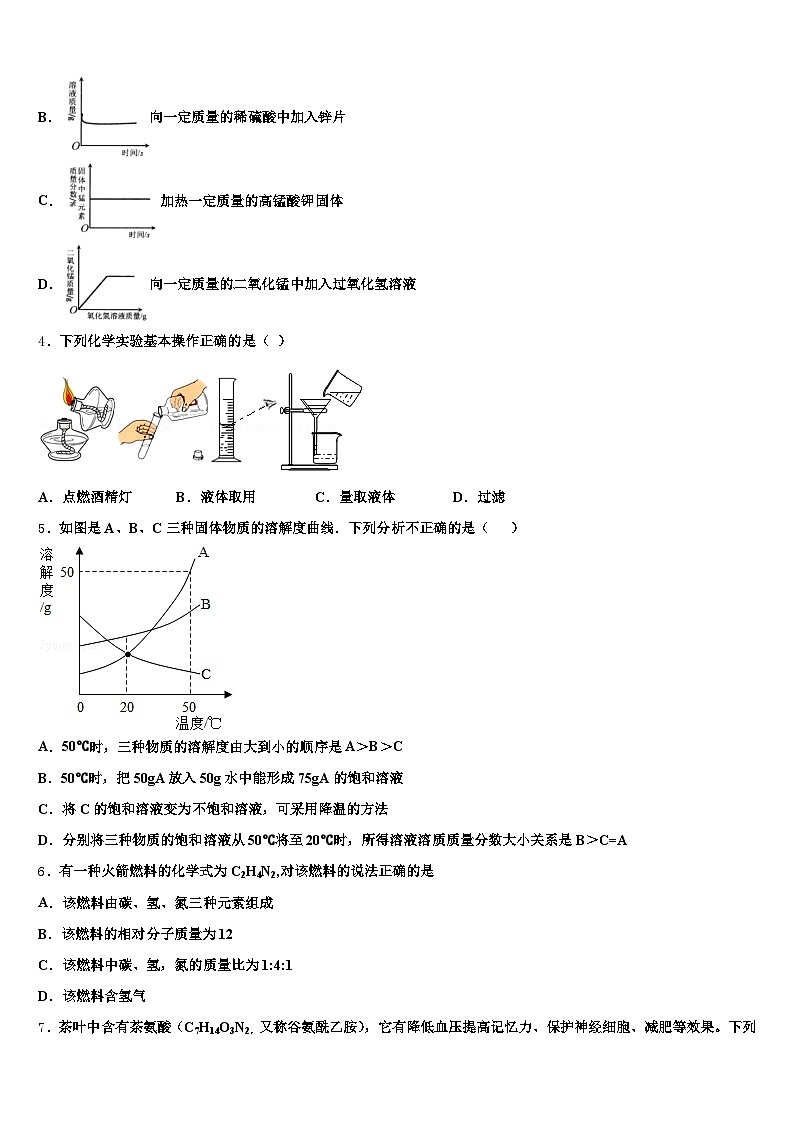 2026年青海省海南藏族自治州中考化学四模试卷(含答案解析)第2页