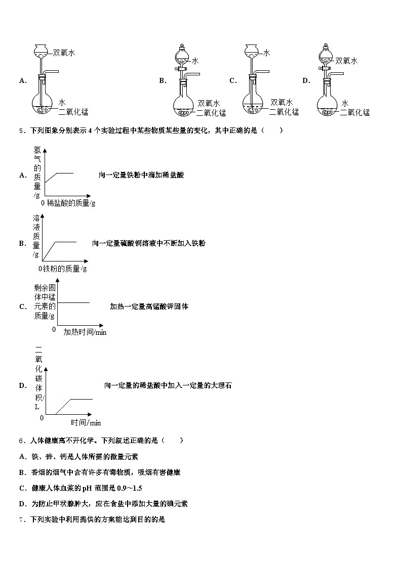 贵州省黔西南布依族苗族自治州2025-2026学年中考化学模试卷(含答案解析)第2页