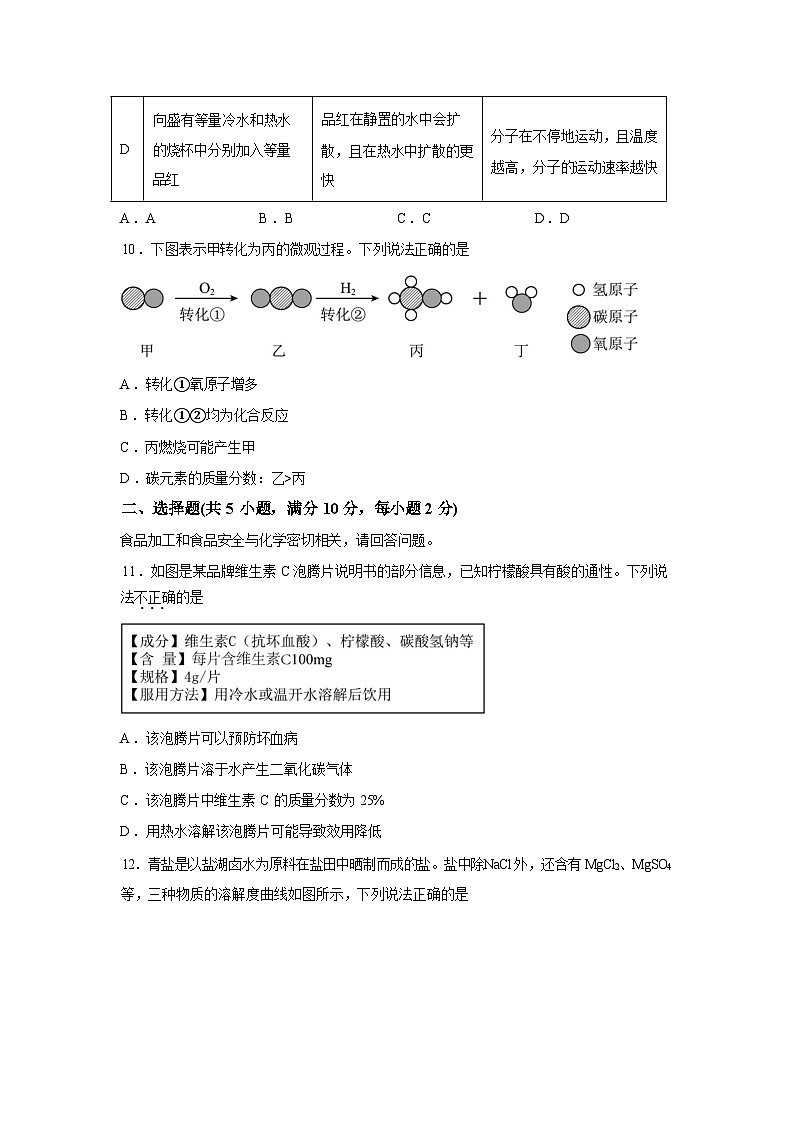 2026年山东省烟台市芝罘区中考一模考前化学示范卷含答案第3页