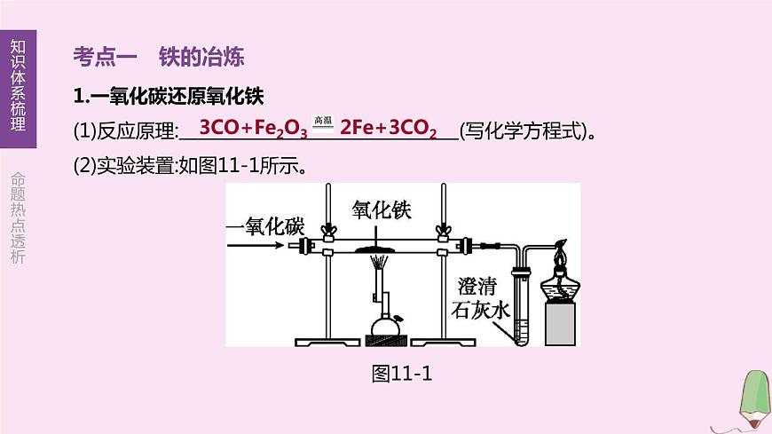 徐州專版2020中考化學(xué)復(fù)習(xí)方案第5章金屬的冶煉與利用第11課時金屬的冶煉防護(hù)和回收課件第3頁