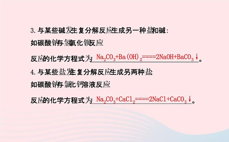 中考化学全程复习第十一单元盐化肥第2课时盐的化学性质和复分解反应课件新人教05