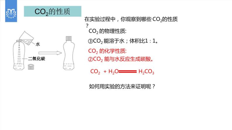 课件6.3.1 二氧化碳和一氧化碳--二氧化碳的性质-2020初中完全同步系列人教版化学九年级上册08