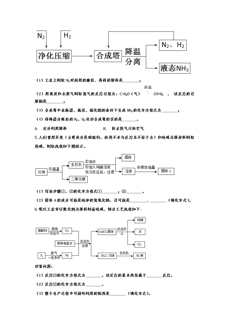 备战2020九年级化学冲刺训练——专题十二：化学方程式02